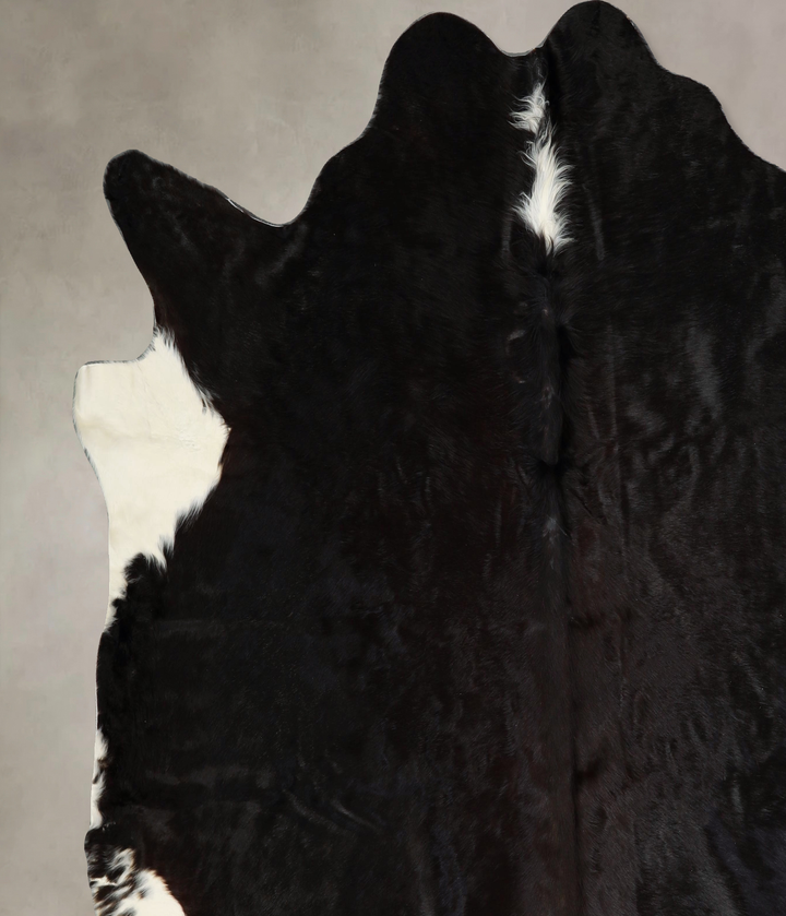 Black and White XX-Large Brazilian Cowhide Rug 7'9"H x 8'4"W #A43238 by Hudson Hides