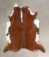 Hereford XX-Large Brazilian Cowhide Rug 7'4"H x 7'9"W #A43252 by Hudson Hides