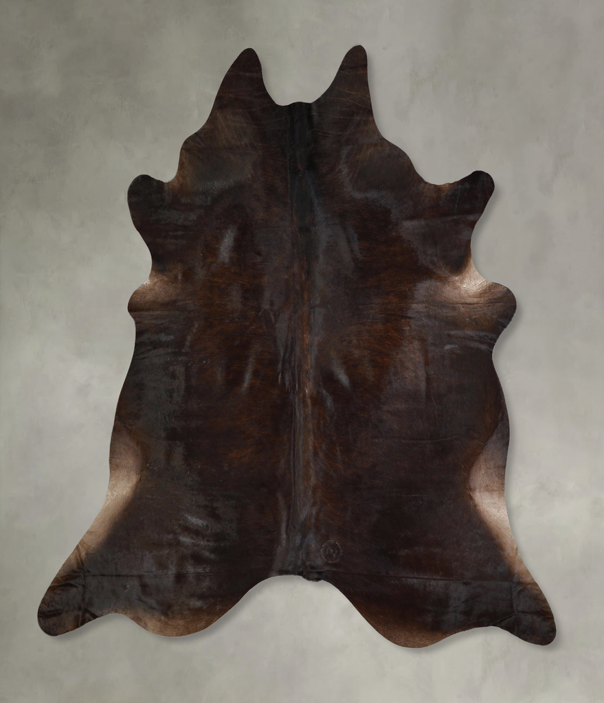 Chocolate XX-Large Brazilian Cowhide Rug 7'10"H x 7'5"W #A43253 by Hudson Hides