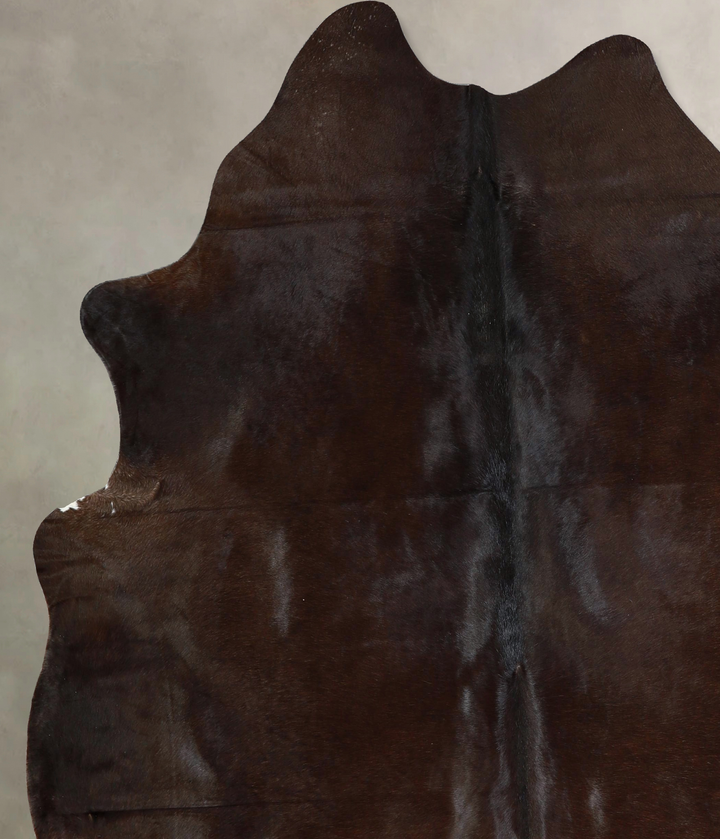 Chocolate X-Large Brazilian Cowhide Rug 7'4"H x 6'6"W #A43256 by Hudson Hides