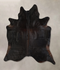Solid Black X-Large Brazilian Cowhide Rug 7'5