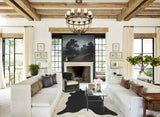 Solid Black X-Large Brazilian Cowhide Rug 7'3"H x 6'10"W #A43265 by Hudson Hides