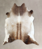 Grey with Beige XX-Large Brazilian Cowhide Rug 6'10