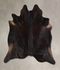 Solid Black XX-Large Brazilian Cowhide Rug 7'11