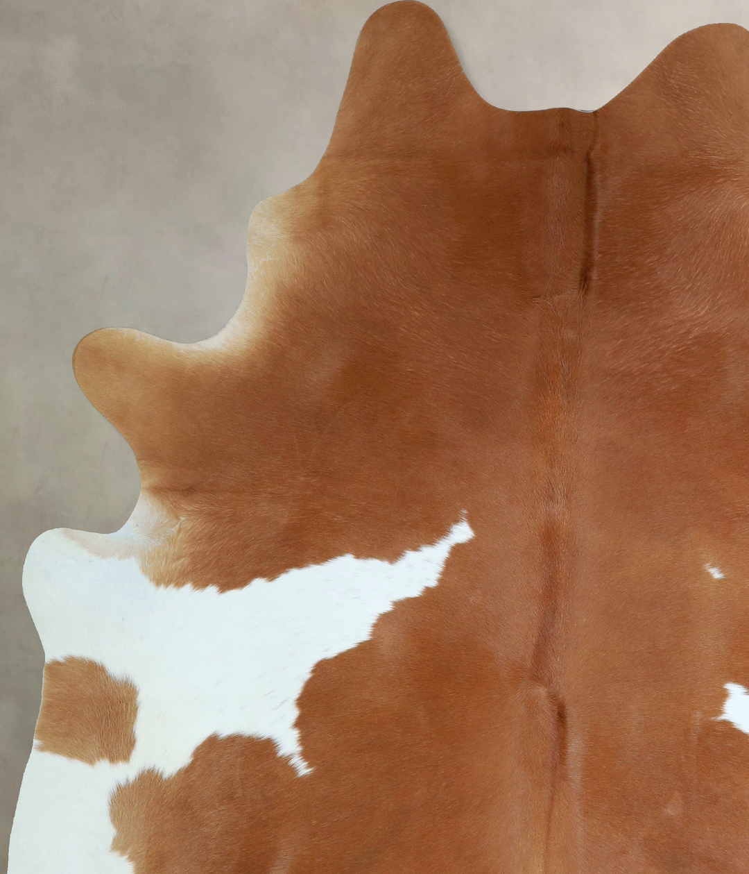 Brown and White X-Large Brazilian Cowhide Rug 7'7"H x 6'2"W #A43279 by
