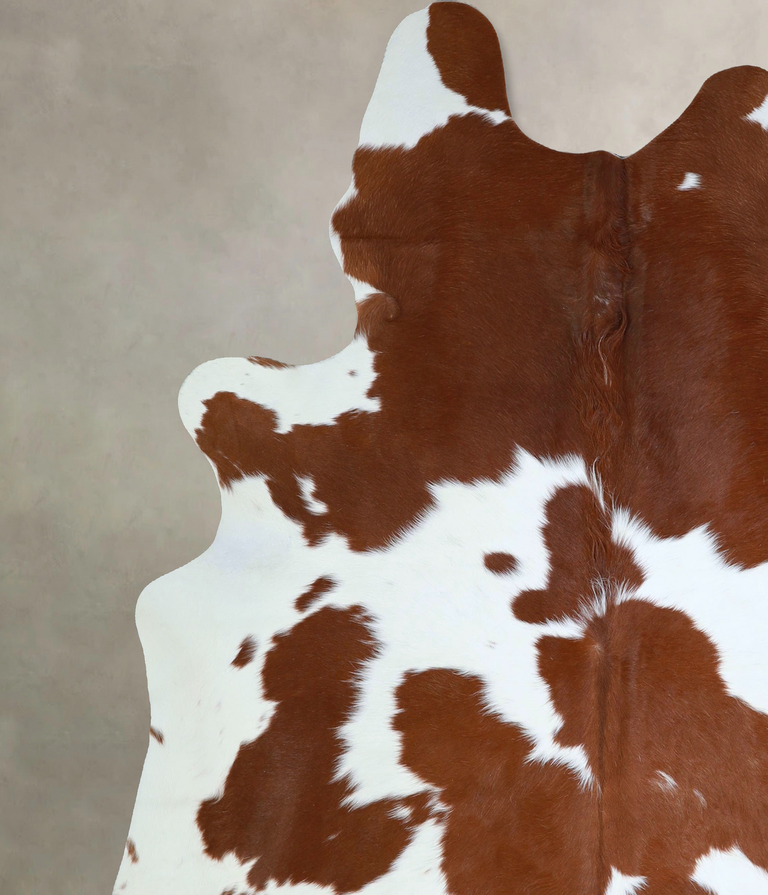 Brown and White XX-Large Brazilian Cowhide Rug 7'11"H x 7'0"W #A43282 