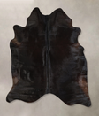 Solid Black X-Large Brazilian Cowhide Rug 6'8"H x 6'2"W #A43290 by Hudson Hides