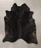 Solid Black X-Large Brazilian Cowhide Rug 6'8