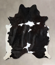 Black and White XX-Large Brazilian Cowhide Rug 7'10"H x 6'8"W #A43297 by Hudson Hides