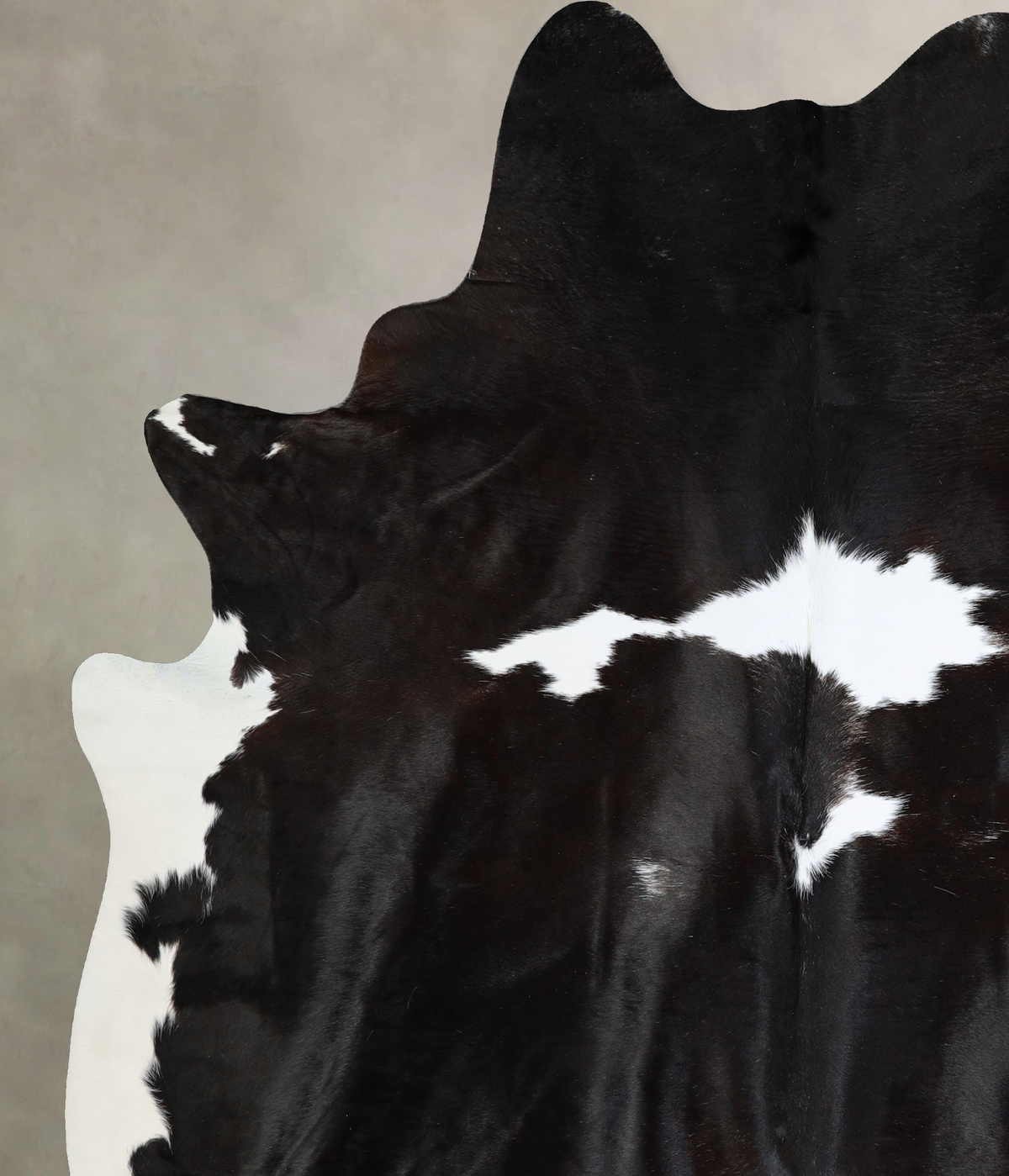 Black and White XX-Large Brazilian Cowhide Rug 7'10"H x 6'8"W #A43297 by Hudson Hides