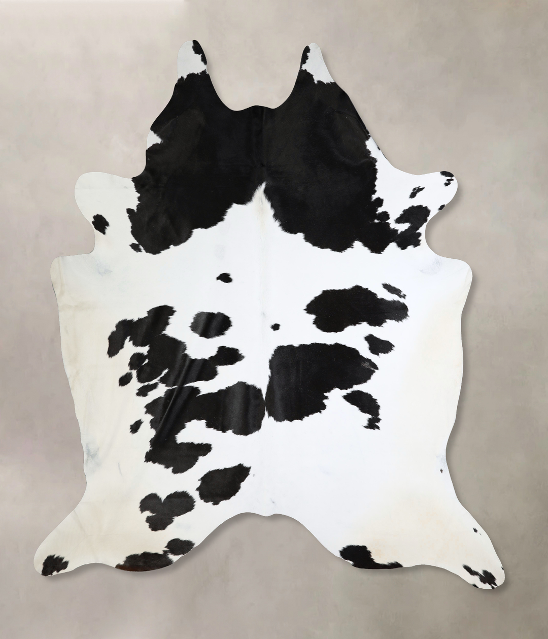 Black and White XX-Large Brazilian Cowhide Rug 8'9"H x 7'7"W #A43300 b