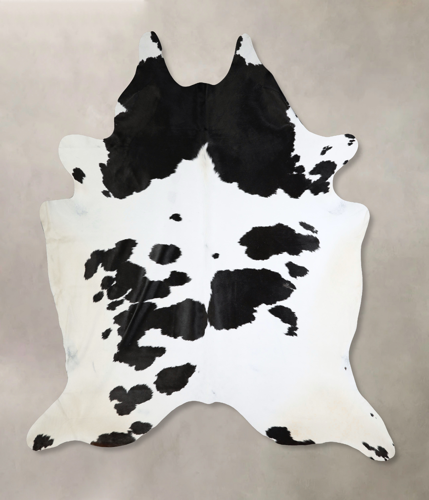 Black and White XX-Large Brazilian Cowhide Rug 8'9"H x 7'7"W #A43300 by Hudson Hides