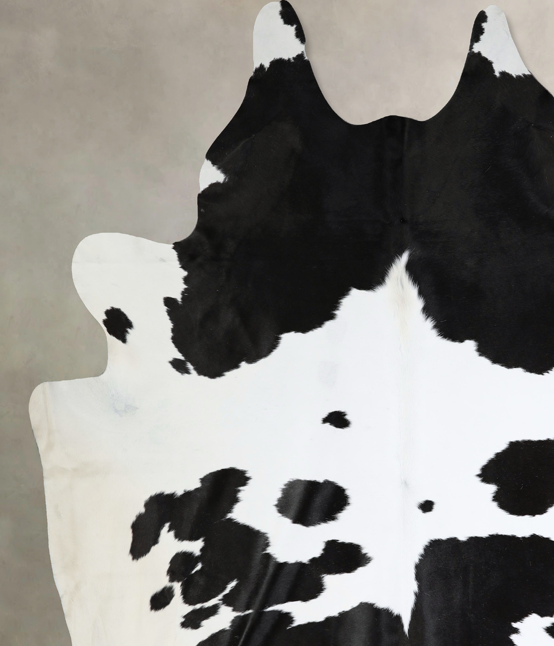 Black and White XX-Large Brazilian Cowhide Rug 8'9"H x 7'7"W #A43300 b