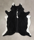 Black and White XX-Large Brazilian Cowhide Rug 8'1"H x 6'11"W #A43301 by Hudson Hides
