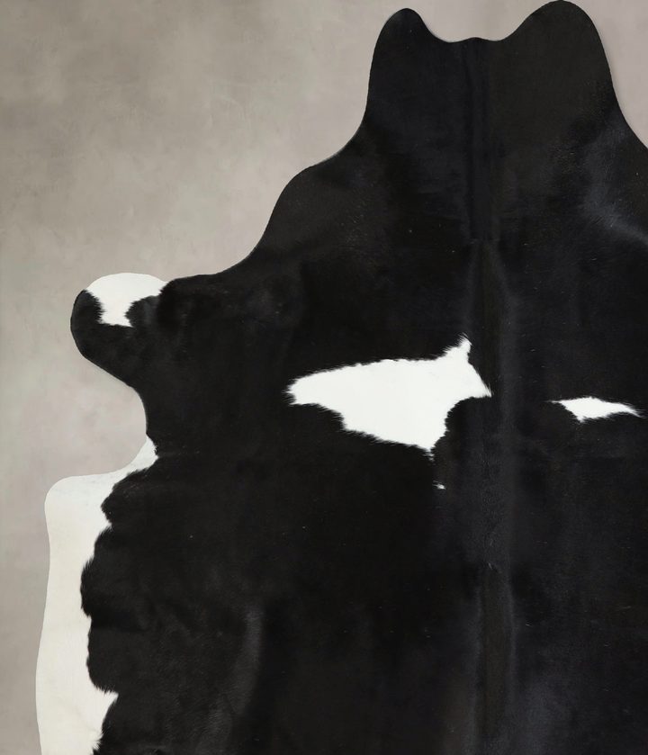 Black and White X-Large Brazilian Cowhide Rug 7'4"H x 6'0"W #A43302 by Hudson Hides