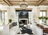 Black and White XX-Large Brazilian Cowhide Rug 7'9"H x 7'3"W #A43308 by Hudson Hides