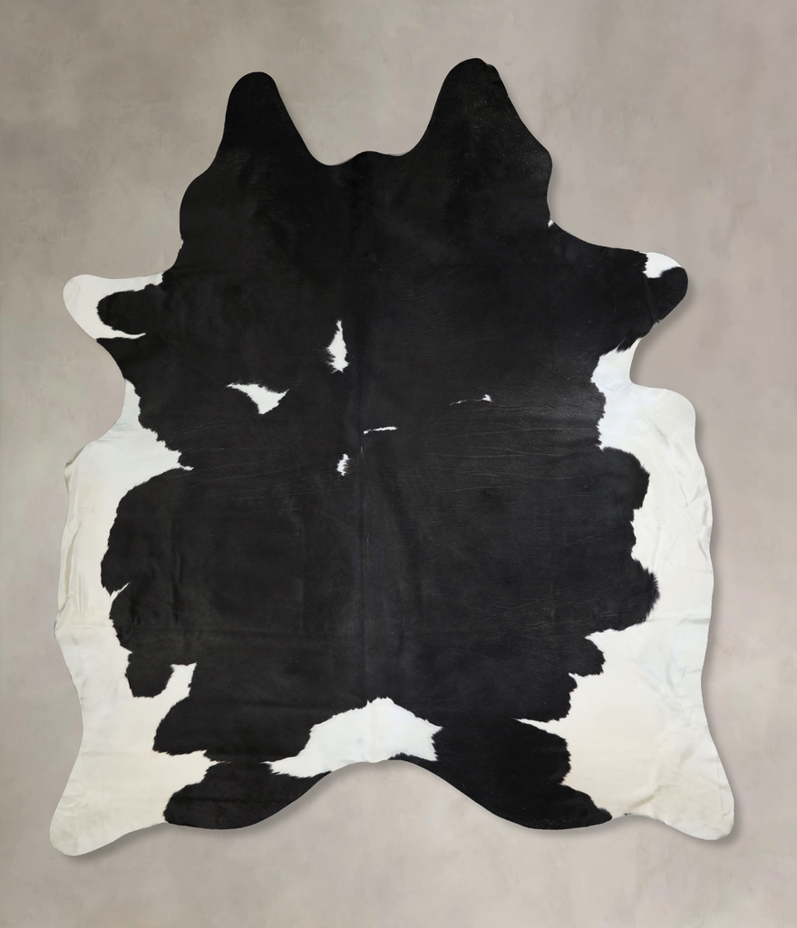 Black and White XX-Large Brazilian Cowhide Rug 9'4"H x 7'4"W #A43309 by Hudson Hides
