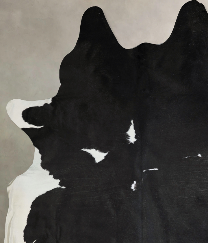 Black and White XX-Large Brazilian Cowhide Rug 9'4"H x 7'4"W #A43309 by Hudson Hides