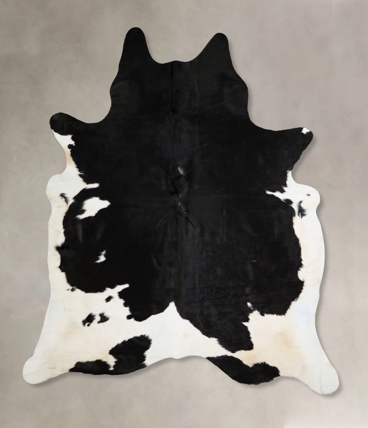 Black and White XX-Large Brazilian Cowhide Rug 7'9"H x 6'10"W #A43311 by Hudson Hides
