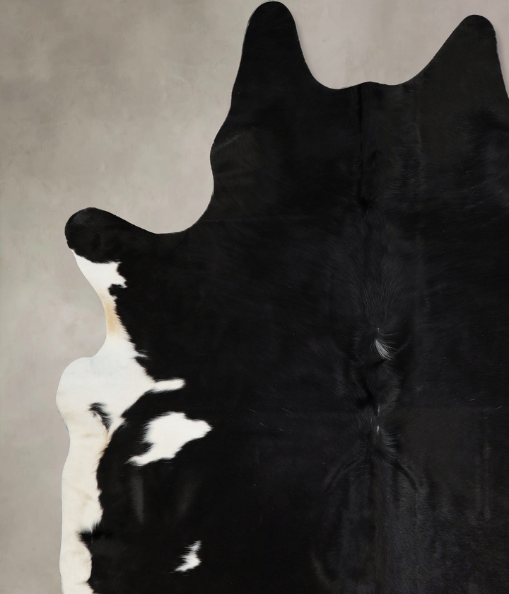 Black and White XX-Large Brazilian Cowhide Rug 7'9"H x 6'10"W #A43311 by Hudson Hides