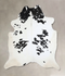 Black and White XX-Large Brazilian Cowhide Rug 8'6