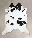 Black and White XX-Large Brazilian Cowhide Rug 8'5"H x 7'6"W #A43317 by Hudson Hides