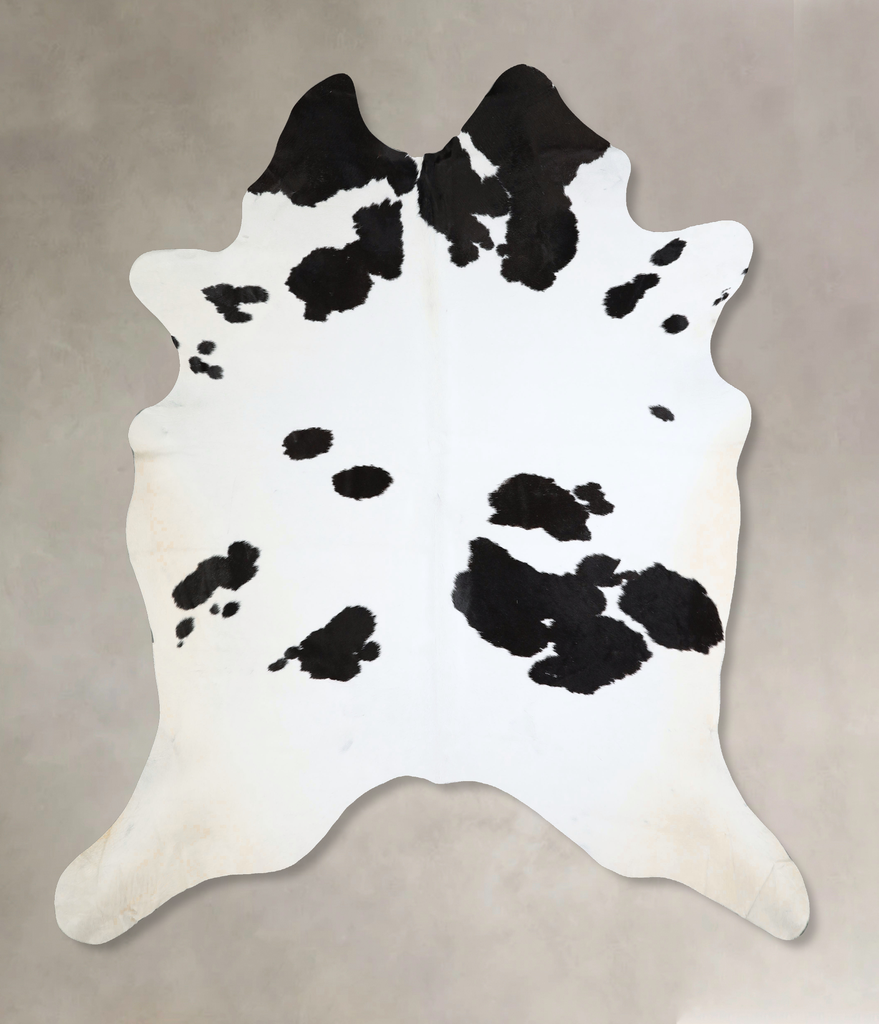 Black and White XX-Large Brazilian Cowhide Rug 8'5"H x 7'6"W #A43317 by Hudson Hides