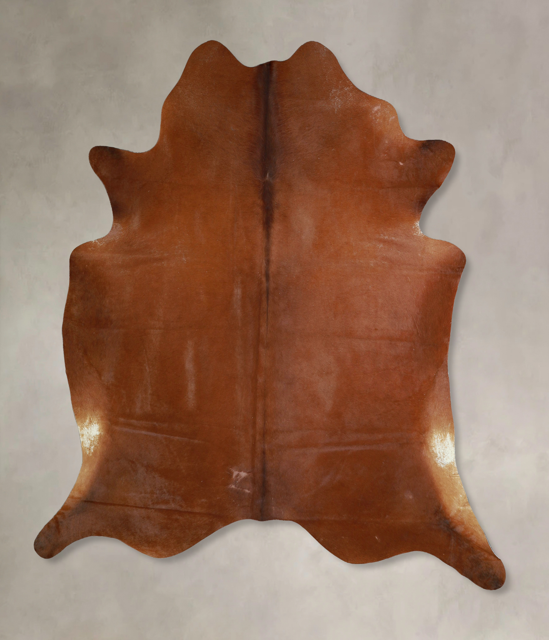 Solid Brown Cowhide Rug #A43320