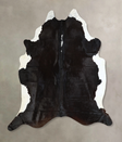 Black and White XX-Large Brazilian Cowhide Rug 7'10"H x 7'1"W #A43322 by Hudson Hides