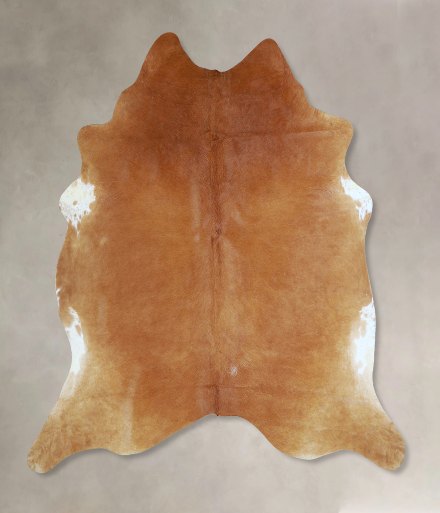 Solid Brown X-Large Brazilian Cowhide Rug 6'11"H x 6'5"W #A43326 by Hudson Hides