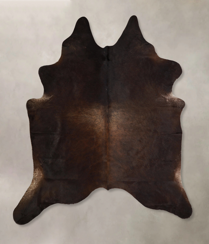 Chocolate X-Large Brazilian Cowhide Rug 7'4"H x 6'5"W #A43330 by Hudson Hides