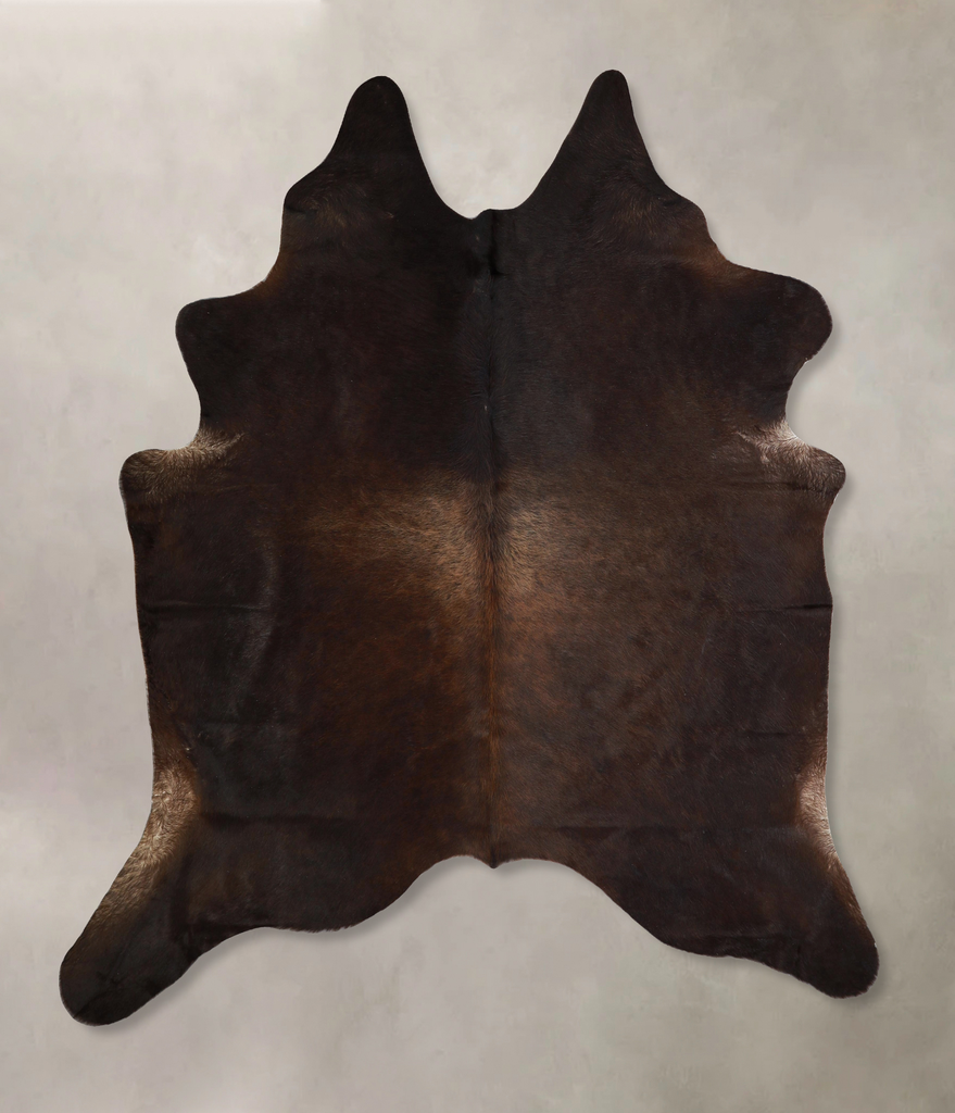 Chocolate X-Large Brazilian Cowhide Rug 7'4"H x 6'5"W #A43330 by Hudson Hides