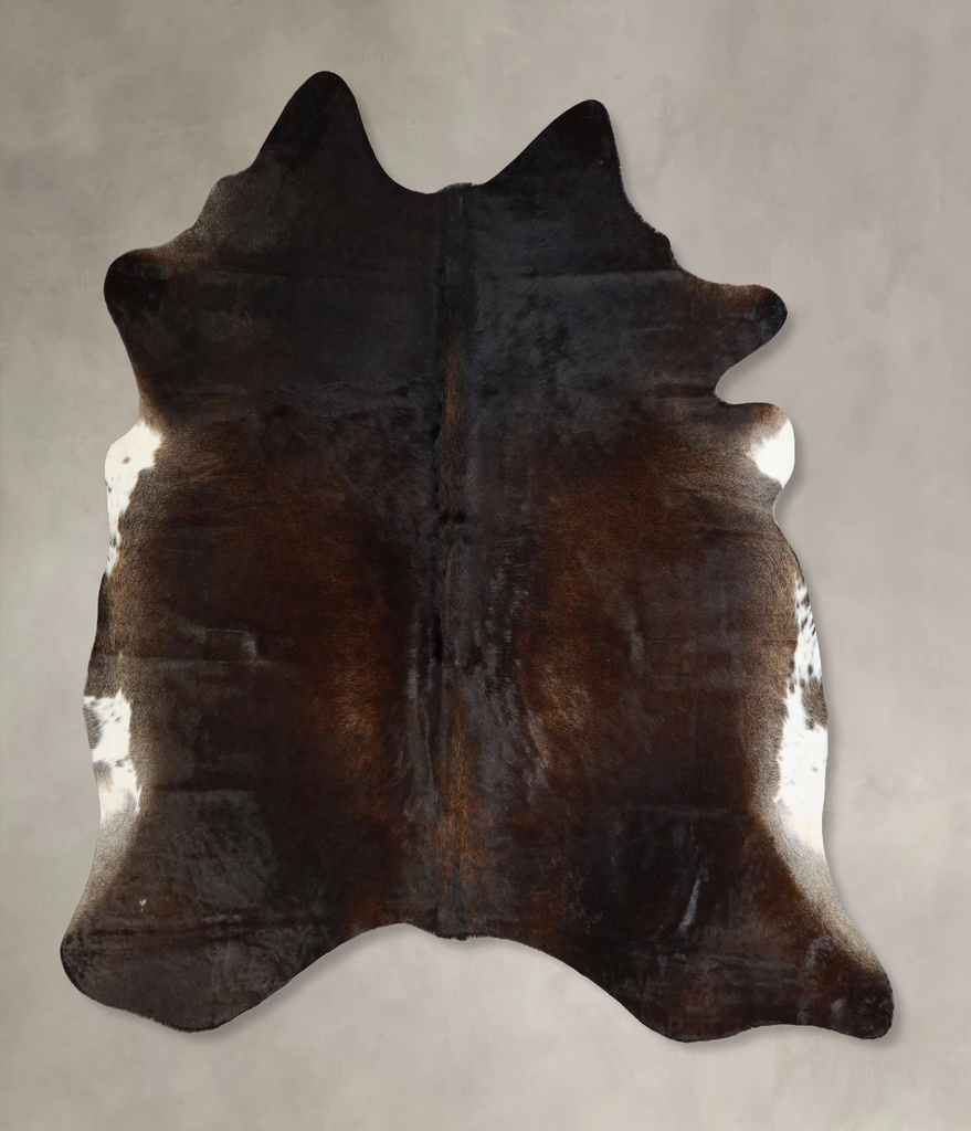 Chocolate X-Large Brazilian Cowhide Rug 6'10"H x 6'4"W #A43332 by Hudson Hides