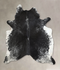 Salt and Pepper Black XX-Large Brazilian Cowhide Rug 8'1