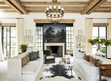 Salt and Pepper Black X-Large Brazilian Cowhide Rug 7'1"H x 6'2"W #A43339 by Hudson Hides