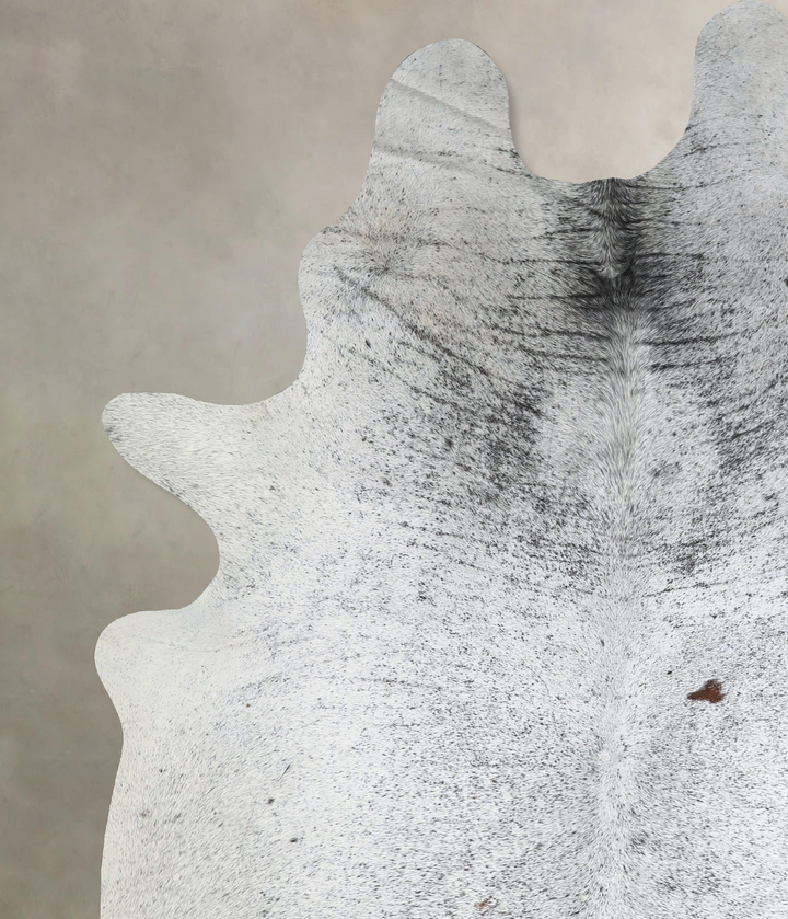 Salt and Pepper Black X-Large Brazilian Cowhide Rug 7'11"H x 6'1"W #A43342 by Hudson Hides