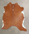 Brown and White Regular Large Brazilian Cowhide Rug 5'7