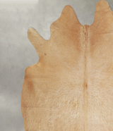Beige X-Large Brazilian Cowhide Rug 7'0"H x 7'0"W #A43358 by Hudson Hides