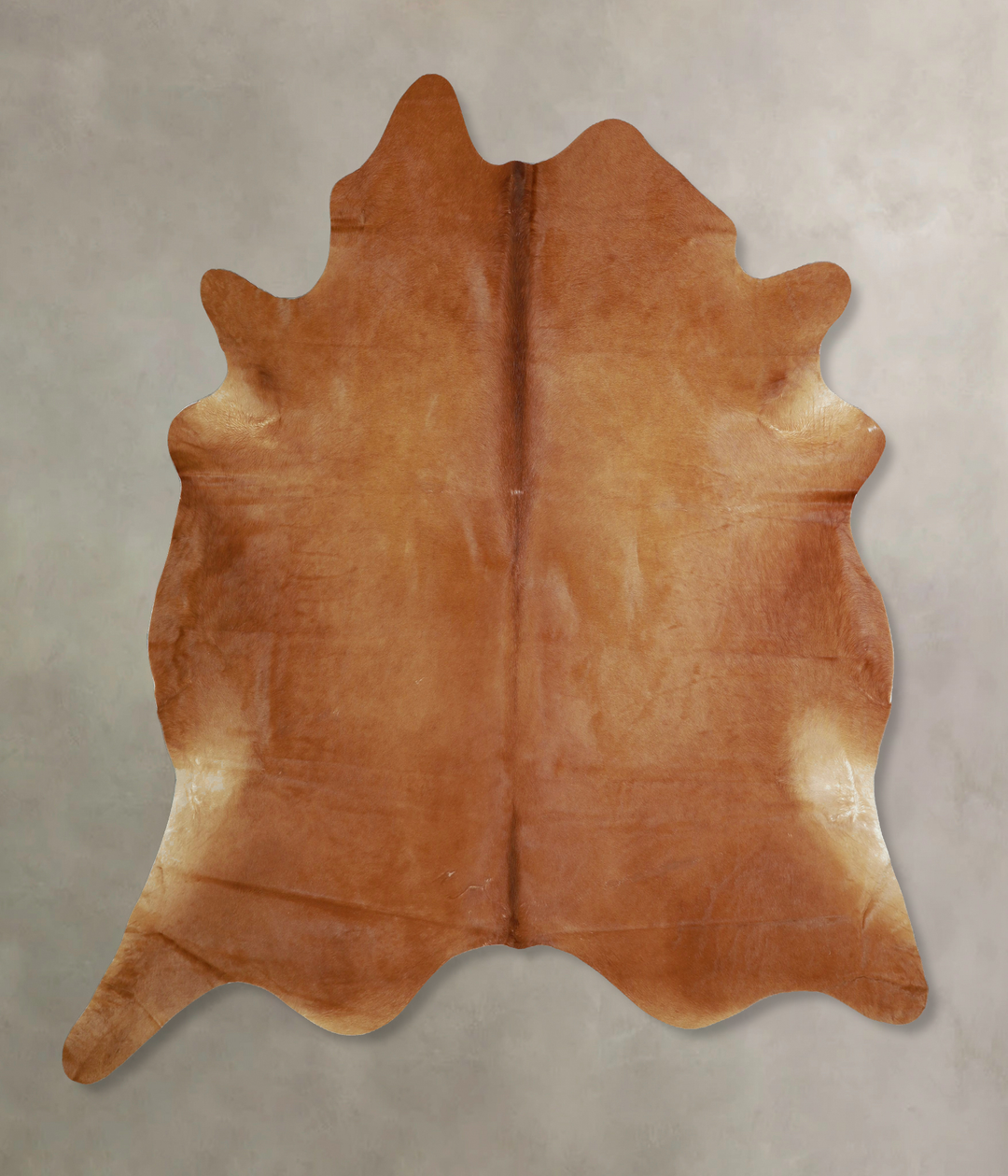 Solid Brown XX-Large Brazilian Cowhide Rug 7'6"H x 7'2"W #A43361 by Hu