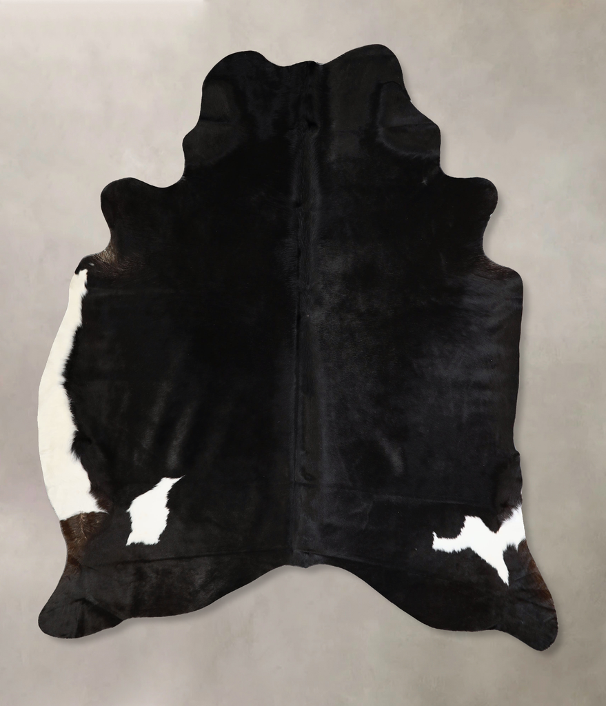 Black and White X-Large Brazilian Cowhide Rug 6'11"H x 6'1"W #A43366 by Hudson Hides