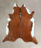 Brown and White Regular XX-Large Brazilian Cowhide Rug 8'1