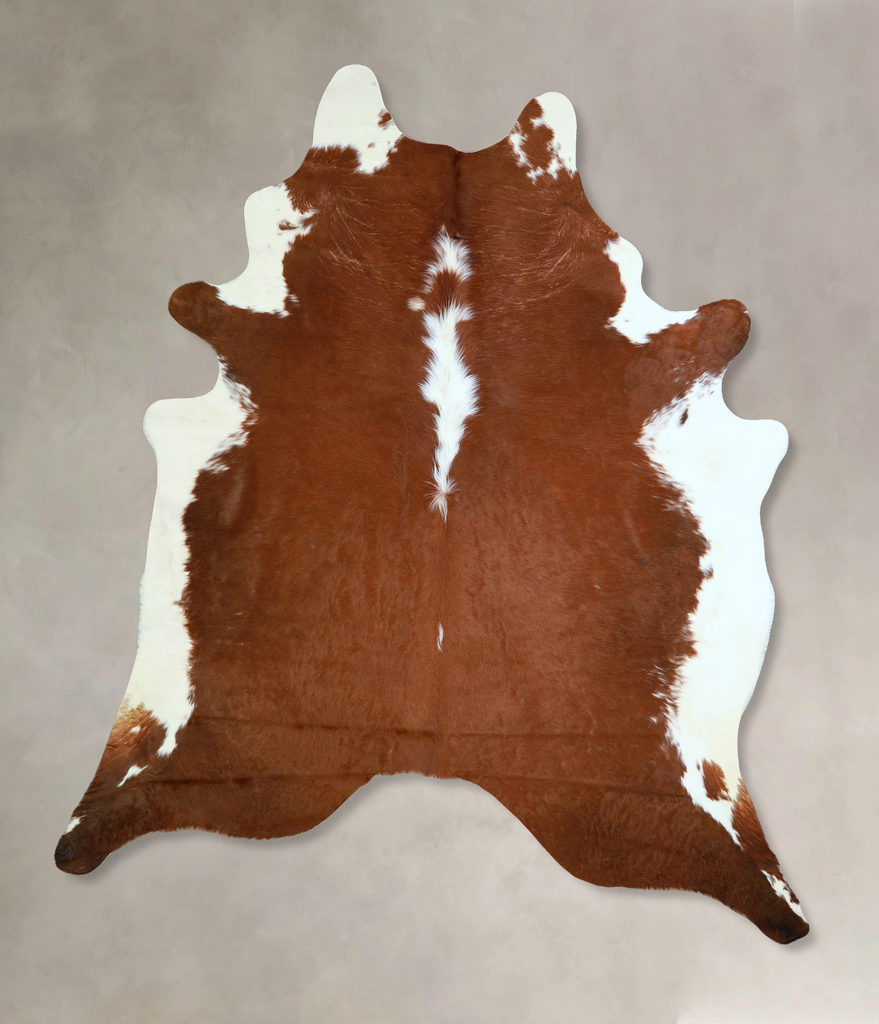 Hereford X-Large Brazilian Cowhide Rug 7'10"H x 6'3"W #A43378 by Hudson Hides
