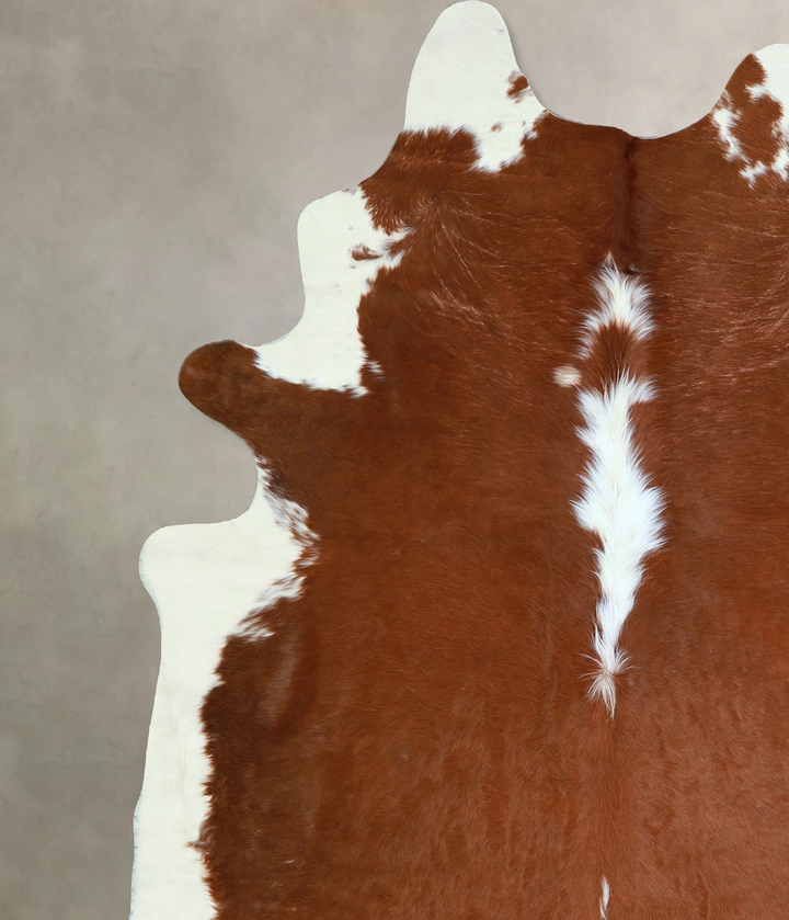 Hereford X-Large Brazilian Cowhide Rug 7'10"H x 6'3"W #A43378 by Hudson Hides