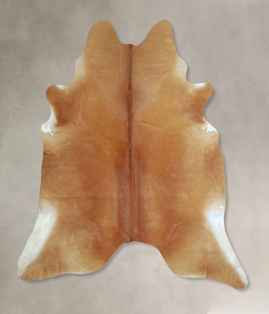 Solid Brown XX-Large Brazilian Cowhide Rug 7'11"H x 7'6"W #A43387 by Hudson Hides