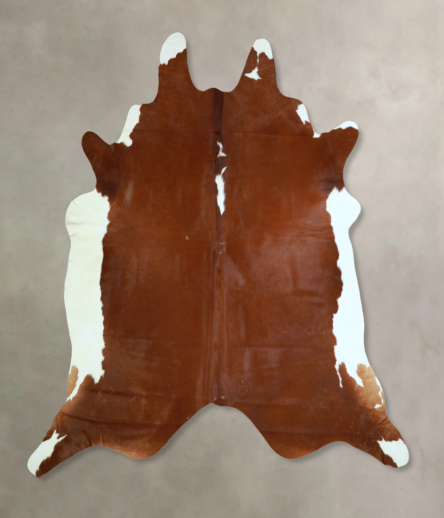 Hereford XX-Large Brazilian Cowhide Rug 7'11"H x 7'7"W #A43393 by Hudson Hides