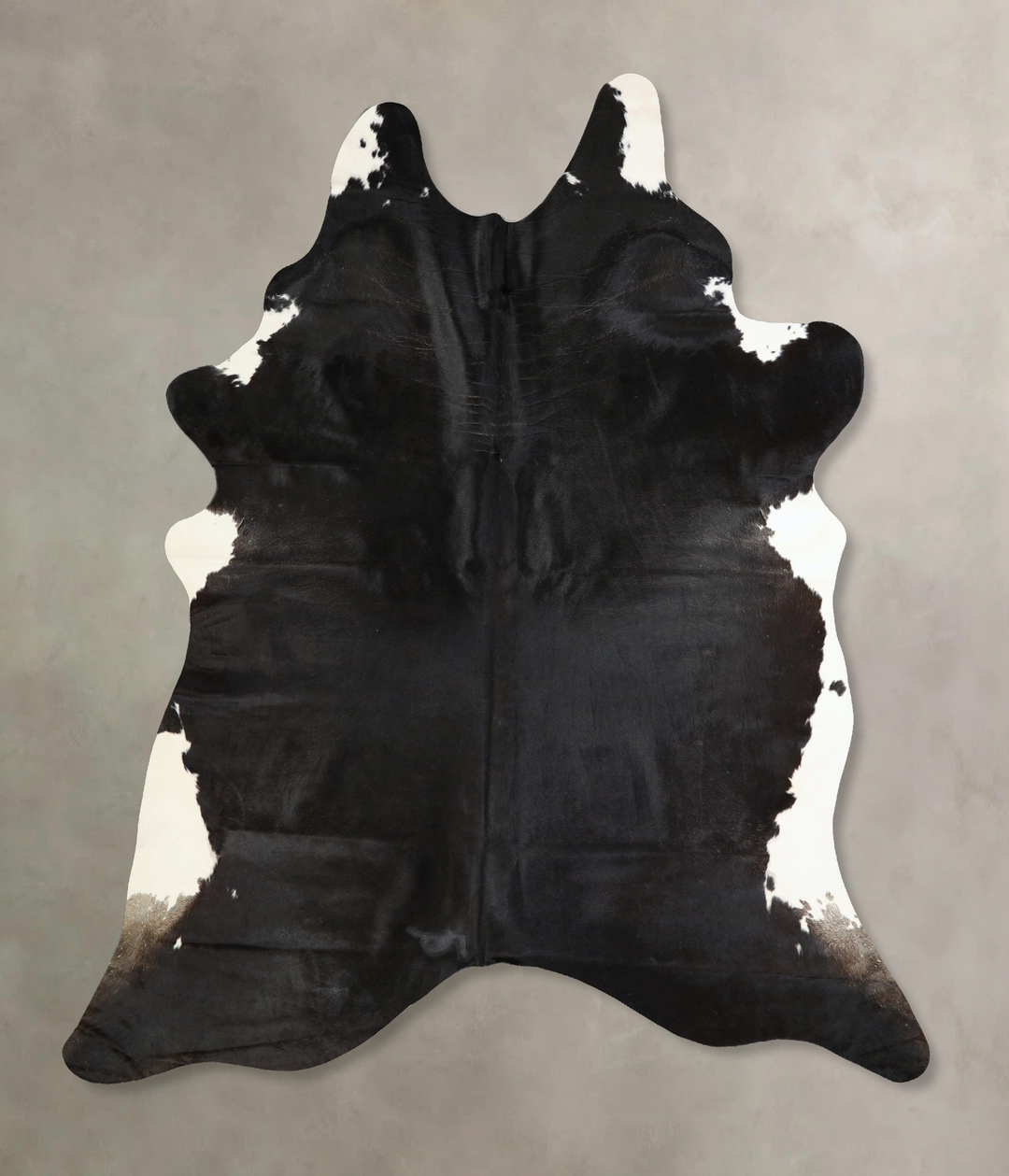 Black and White X-Large Brazilian Cowhide Rug 7'6"H x 6'5"W #A43397 by