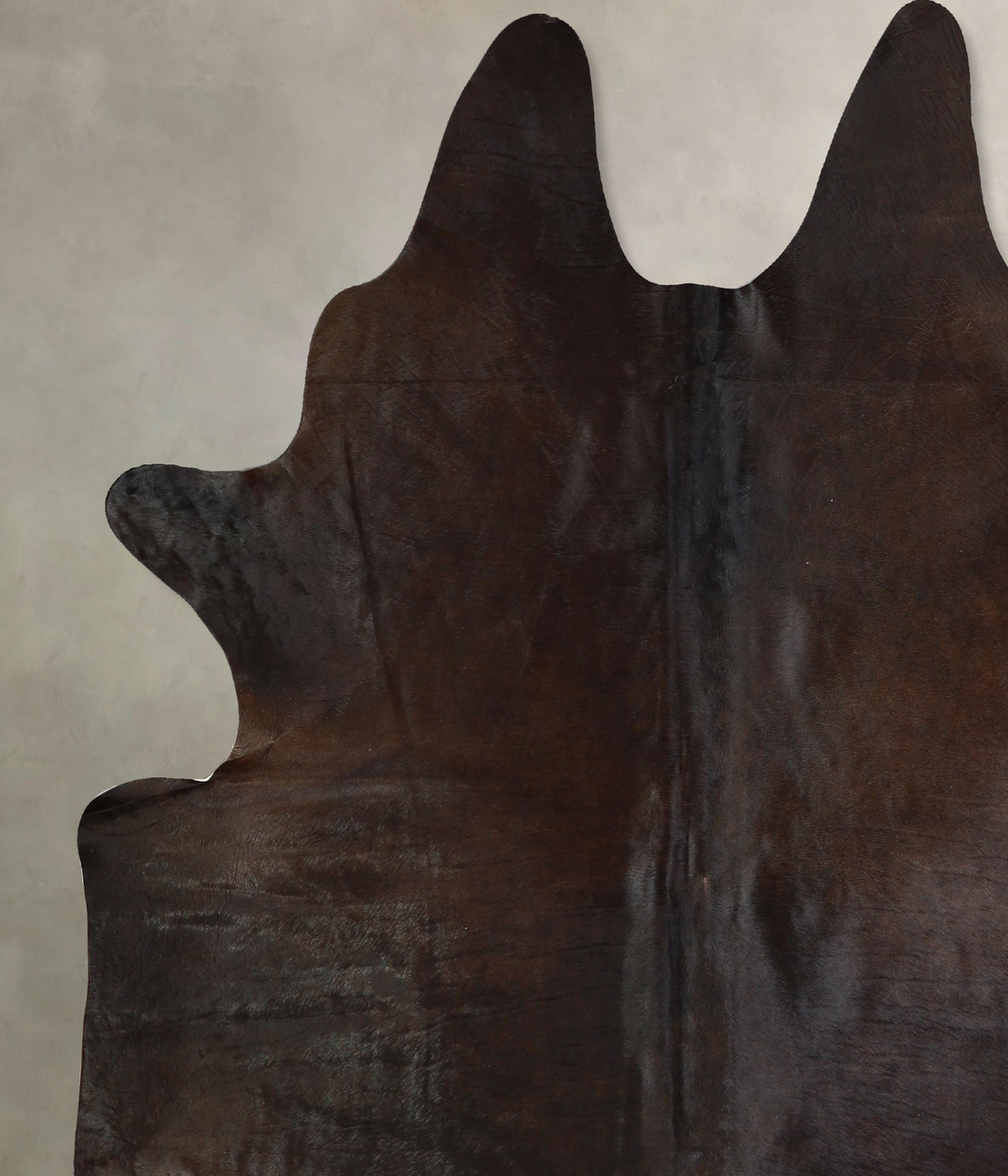 Chocolate X-Large Brazilian Cowhide Rug 7'3"H x 6'4"W #A43398 by Hudso