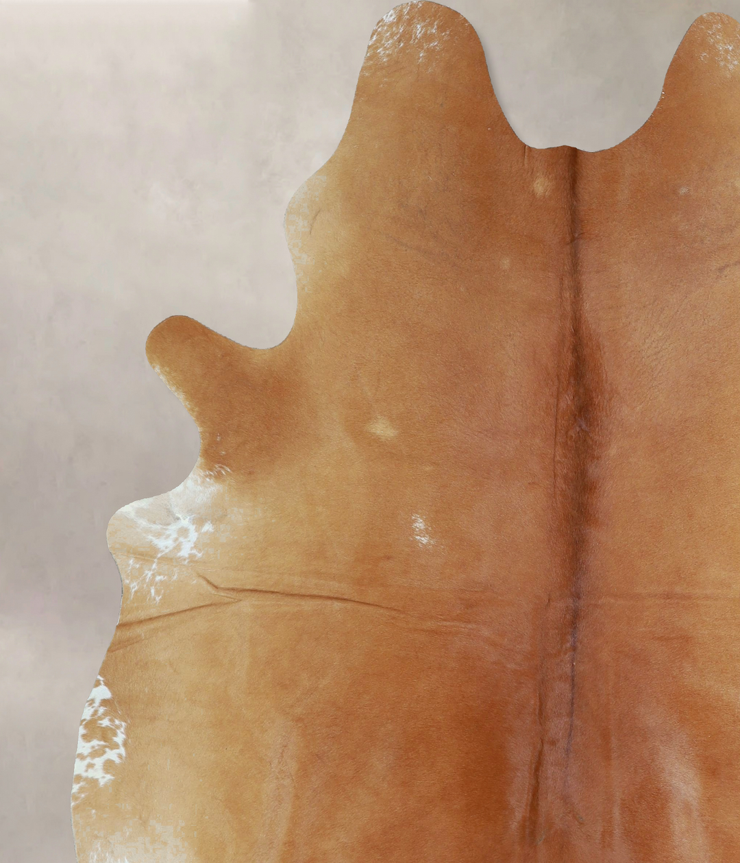 Solid Brown X-Large Brazilian Cowhide Rug 7'8"H x 6'3"W #A43407 by Hud