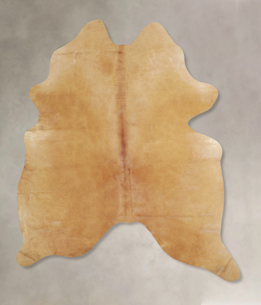 Beige X-Large Brazilian Cowhide Rug 6'10"H x 6'0"W #A43410 by Hudson Hides