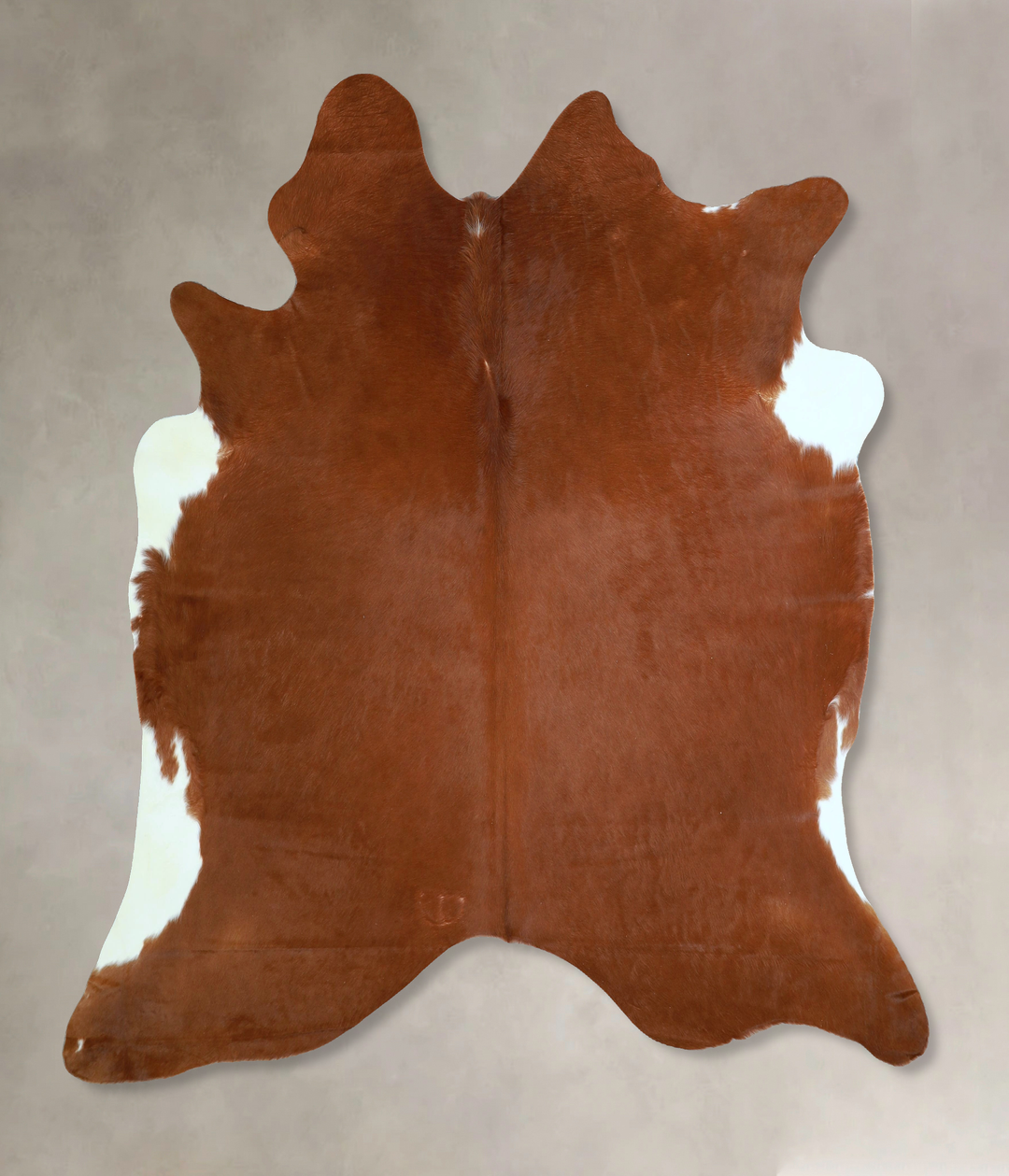 Solid Brown X-Large Brazilian Cowhide Rug 6'7"H x 6'6"W #A43415 by Hud